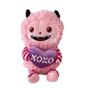 Dream Pink Alien Hedgehog Monster Plush Lovey Stuffed Animal Valentine’s Doll